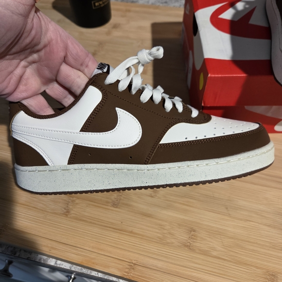 New In Box Nike Court Vision Low P Women’s Athletic Shoes - Sail/Cacao W 8.5 - Picture 5 of 12